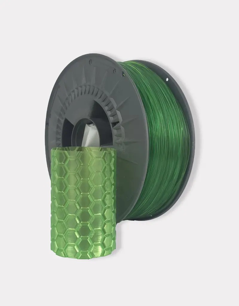 filaments pla cristal vert